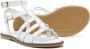 TWINSET Kids stud-embellished leather sandals White - Thumbnail 2