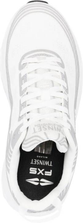 TWINSET Striped Fessura sneakers White