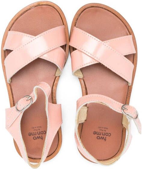 Two Con Me By Pépé ankle-strap leather sandals Pink