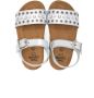 Two Con Me By Pépé crystal-embellished leather sandals Silver - Thumbnail 3