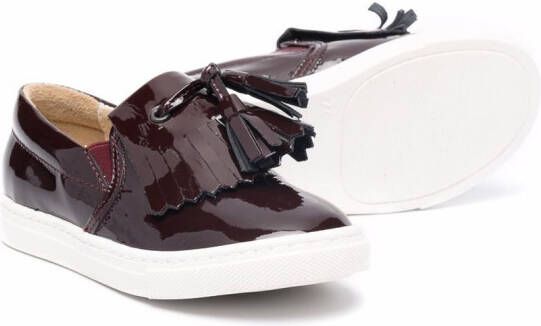 Two Con Me By Pépé tassel-detail slip-on sneakers Red