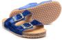 Two Con Me By Pépé velvet slip-on sandals Blue - Thumbnail 2