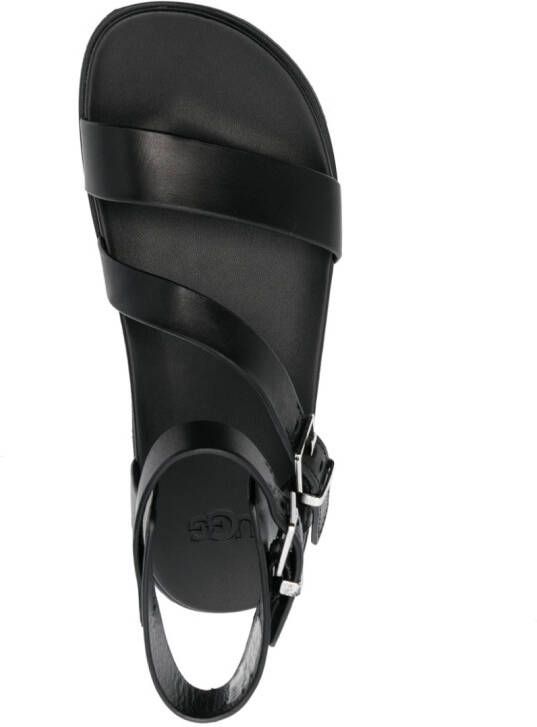 UGG ankle-strap buckle sandals Black