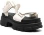 UGG Ashton 70mm leather sandals White - Thumbnail 2