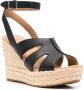 UGG braided-wedge heeled sandals Black - Thumbnail 2