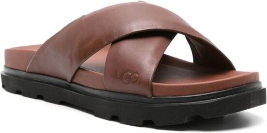 UGG Capitola leather slides Brown