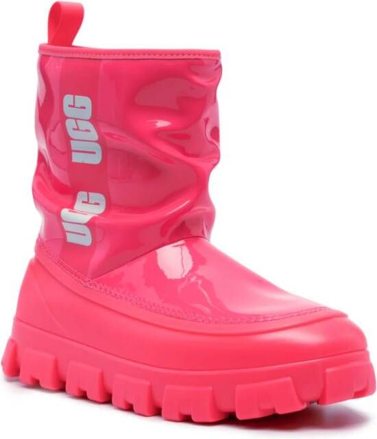 UGG Classic Brellah logo-print boots Pink