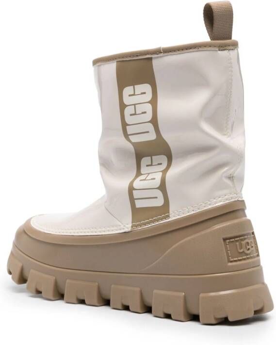 UGG Classic Brellah logo-print boots White