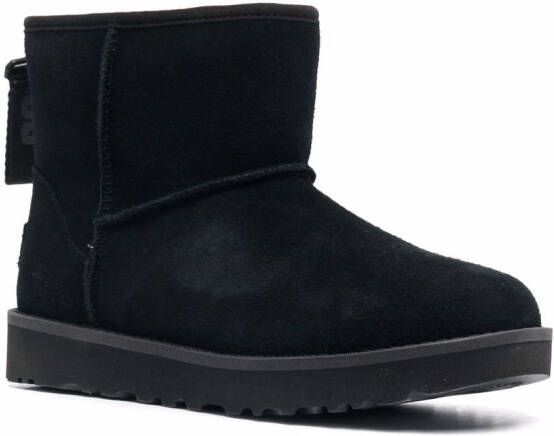UGG classic zipped suede boots Black