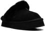UGG Disquette shearling-trimmed suede slippers Black - Thumbnail 2