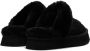 UGG Disquette shearling-trimmed suede slippers Black - Thumbnail 3