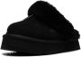 UGG Disquette shearling-trimmed suede slippers Black - Thumbnail 4