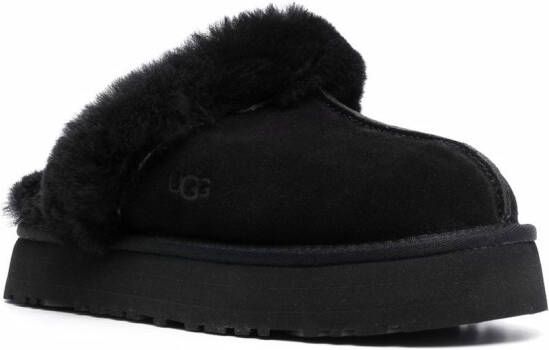 UGG Disquette suede slippers Black