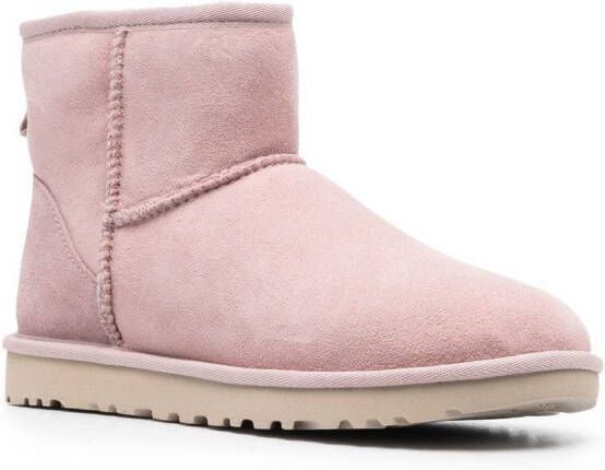 UGG faux-fur lined ankle boots Pink