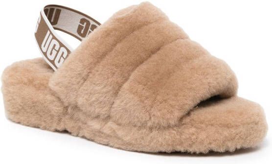 UGG Fluff Yeah slingback slippers Brown