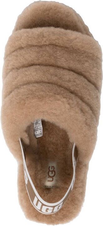 UGG Fluff Yeah slingback slippers Brown