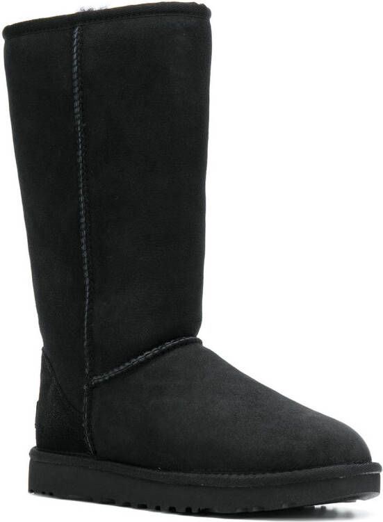 UGG fur-lined snow boots Black