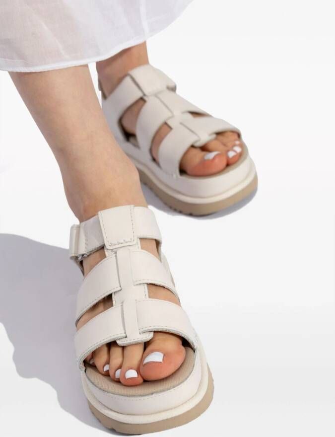 UGG Goldenstar Strap flatform sandals White