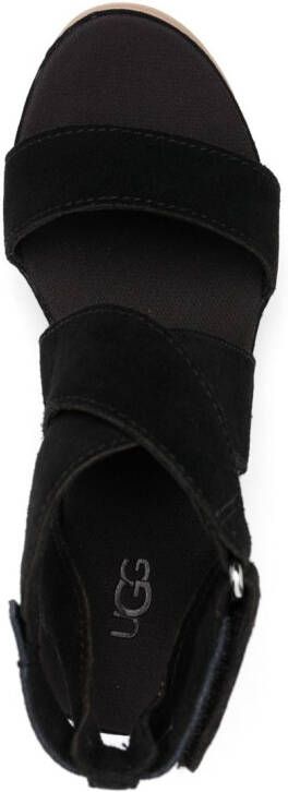 UGG Ileana Ankle 75mm wedge sandals Black