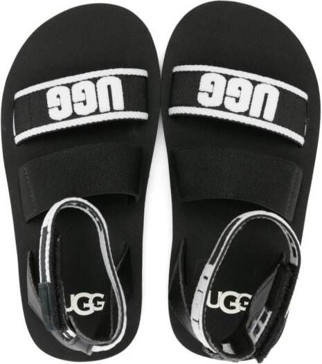UGG Kids Allisa logo-strap sandals Black