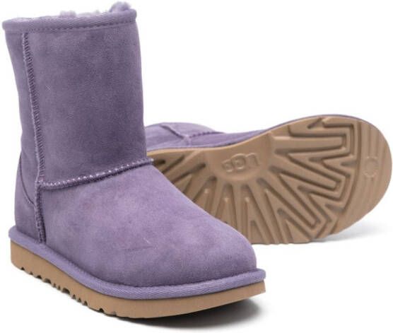 UGG Kids Classic II ankle-length suede boots Purple
