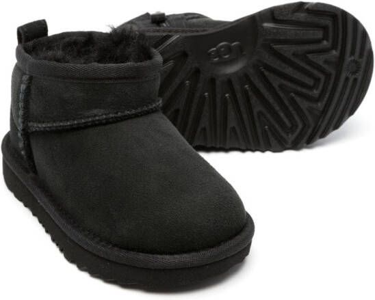 UGG Kids Classic Ultra Mini suede boots Black