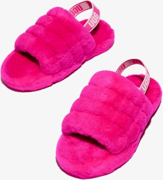 UGG Kids Fluff Yeah shearling slides Pink