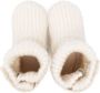 UGG Kids logo-debossed ribbed-knit boots Neutrals - Thumbnail 3