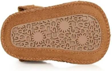 UGG Kids logo-patch suede boots Brown