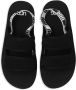 UGG Kids logo-print touch-strap sandals Black - Thumbnail 4