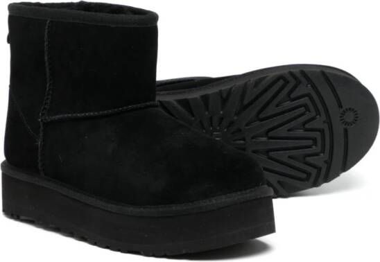 UGG Kids round-toe ankle-length boots Black