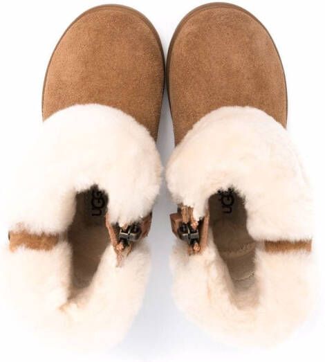 UGG Kids shearling ankle boots Neutrals