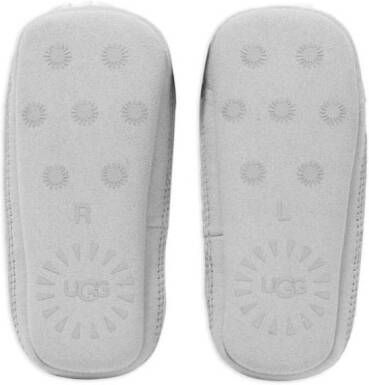UGG Kids Skylar ribbed-knit slippers Grey