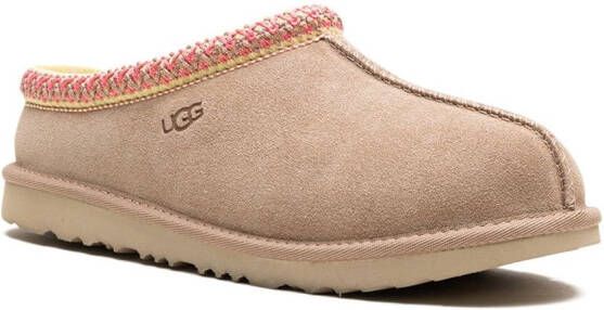 UGG Kids Tasman II "Beachwood" suede slippers Neutrals