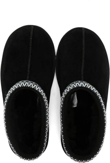 UGG Kids Tasman stitching-detail slippers Black