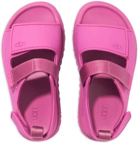 UGG Kids W Goldenglow logo-embossed sandals Pink