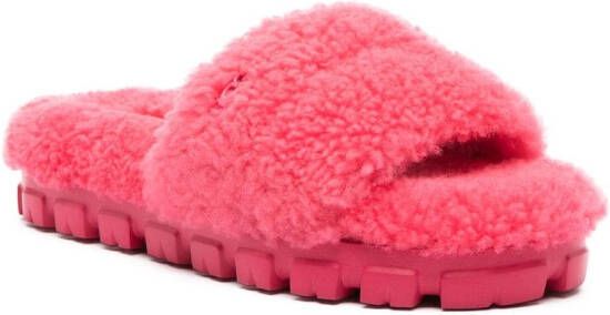 UGG Maxi Curly Scuffeta shearling slides Pink