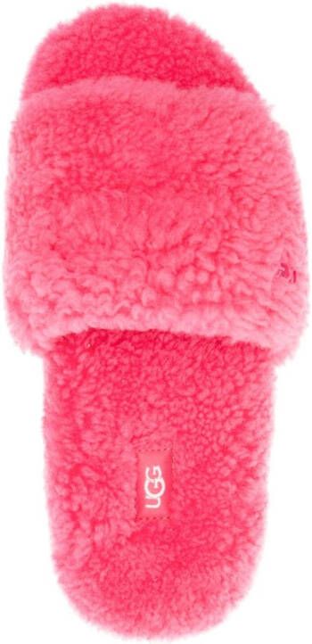 UGG Maxi Curly Scuffeta shearling slides Pink