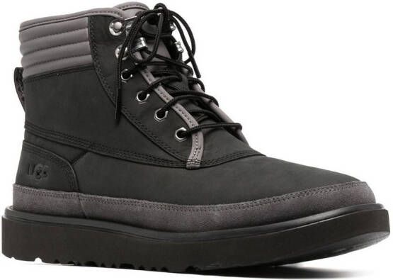 UGG padded-ankle lace-up boots Black