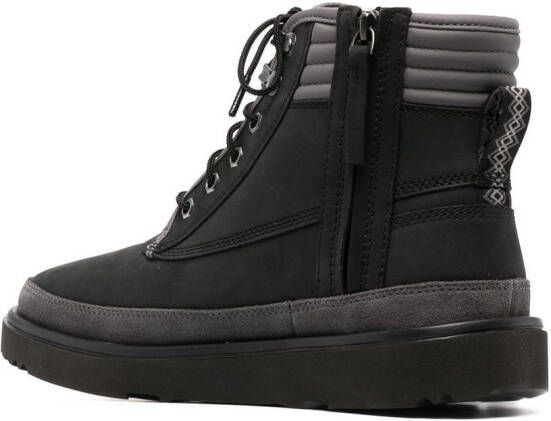 UGG padded-ankle lace-up boots Black