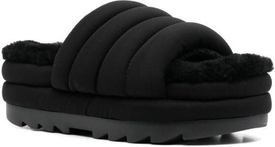 UGG Puft slide sandals Black