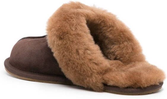 UGG Scuffette faux-fur slippers Brown