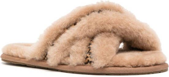 UGG Scuffita Speckles shearling-lined slippers Brown