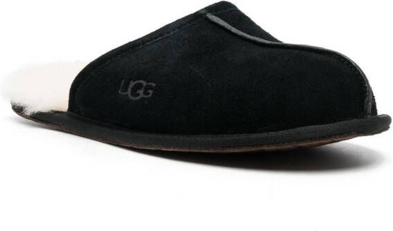 UGG shearling lined sliders Black