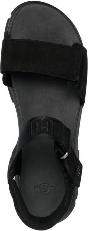UGG touch-strap leather sandals Black