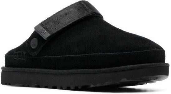 UGG touch-strap suede slippers Black