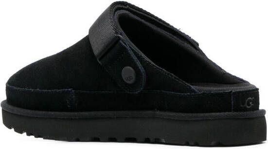 UGG touch-strap suede slippers Black