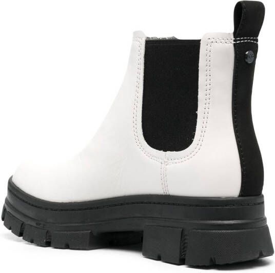 UGG two-tone chelsea boots White