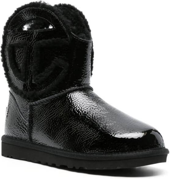 UGG x Telfar Logo Mini Crinkle boots Black