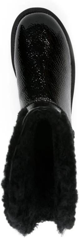 UGG x Telfar logo-patch leather boots Black